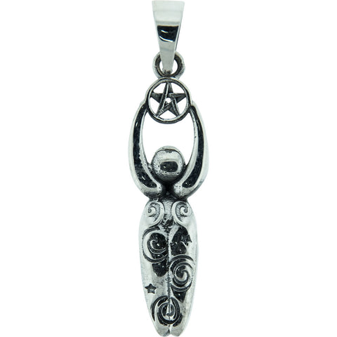 Earth Goddess Pentacle Pendant sterling silver