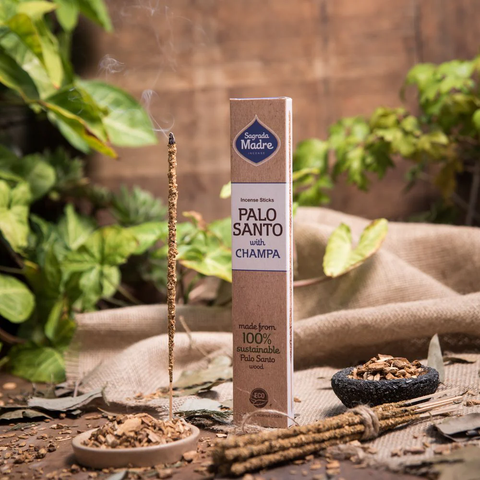 Sagrada Madre Incense: Palo Santo with Champa