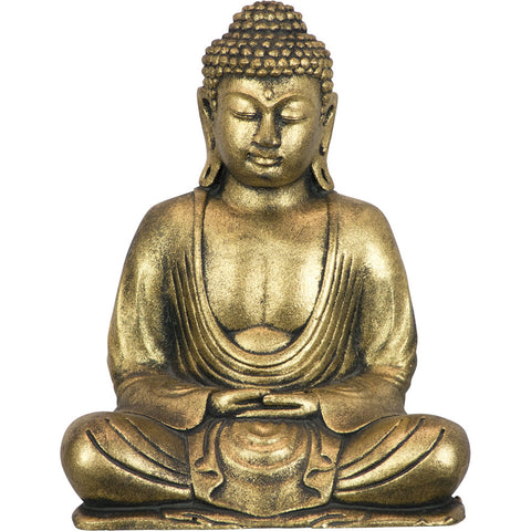 Resin Buddha in Meditation/ Gold 8.75