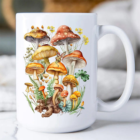 Mug  Vintage Mushrooms