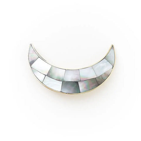 Crescent Moon Barrette - Mother of Pearl