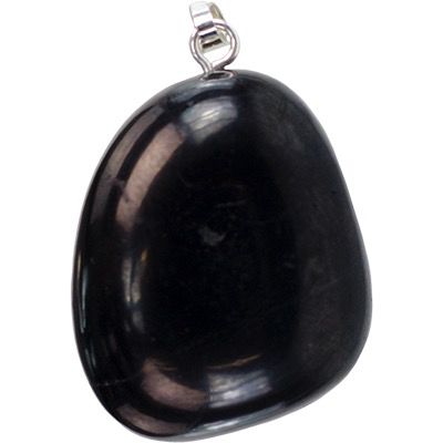 Pendant Tumbled Shungite Metal