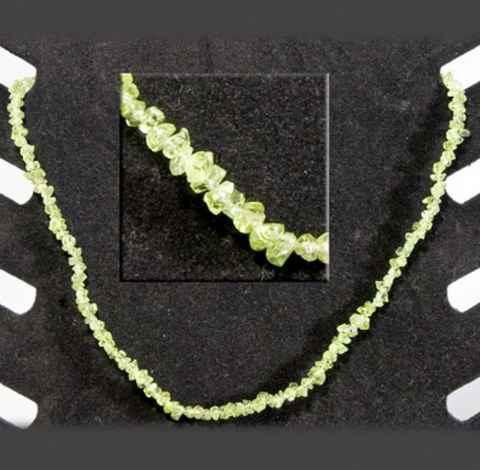 Choker Peridot chips 18