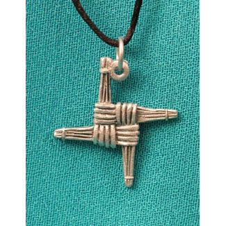 Necklace Pewter Brigids Cross