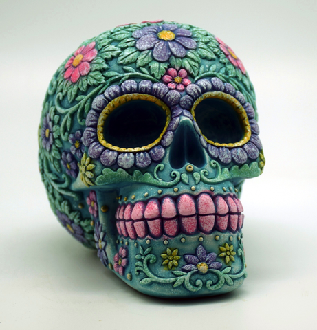 Bank Aqua Colour Sugar Skull