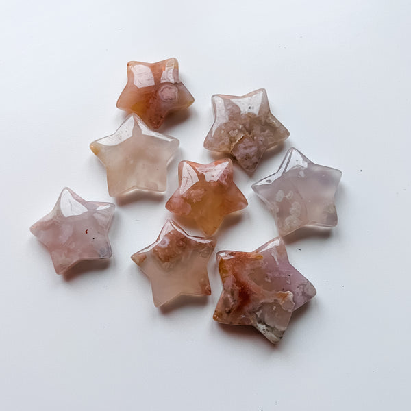 Flower agate mini star