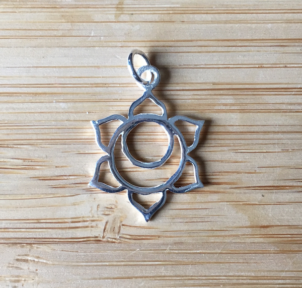 Pendant solar plexus chakra sterling silver