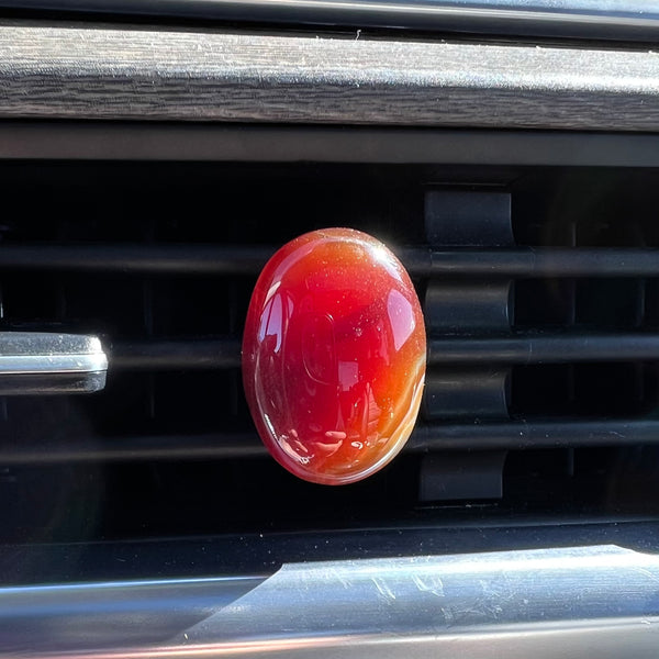 Car crystals - carnelian