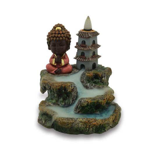 Incense Holder Backflow Baby Buddha Pagoda