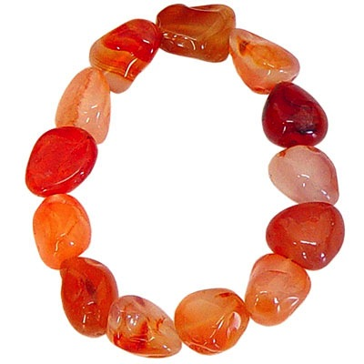 Bracelet Carnelian Tumbled