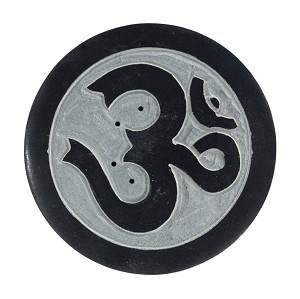 Incense Holder Round Black OM