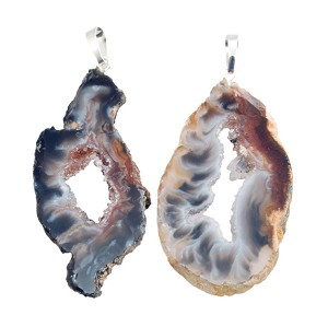 Pendant geode slice