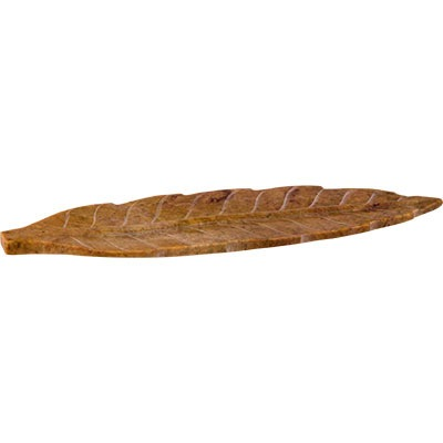 Incense Holder Leaf Soapstone Natural