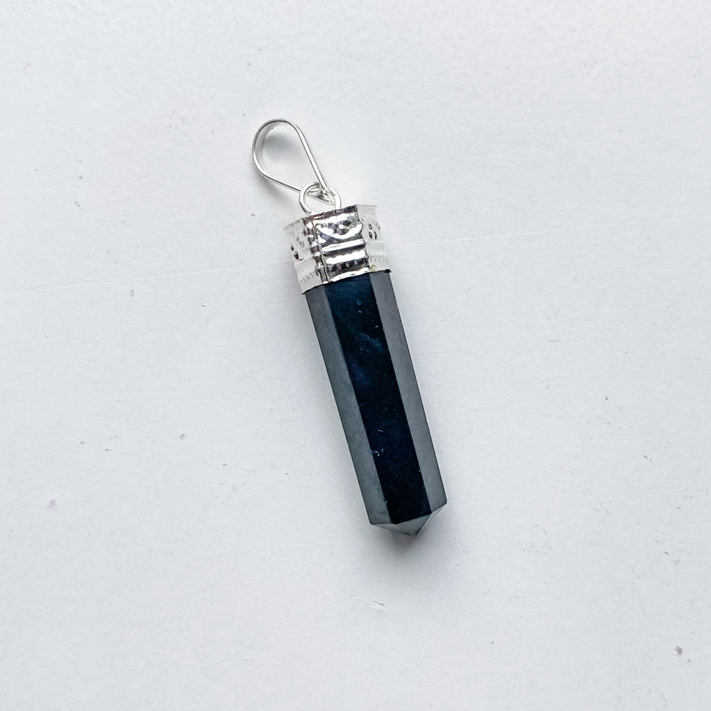 Shungite Capped Point Pendant