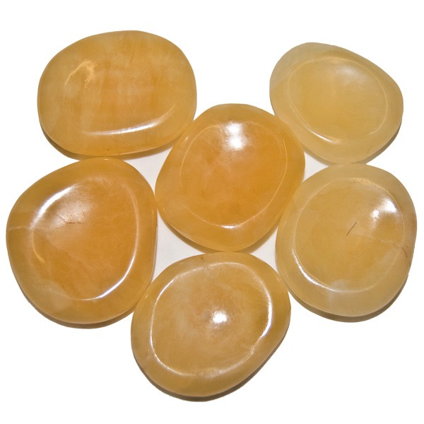 Thumb Stone - Orange Calcite