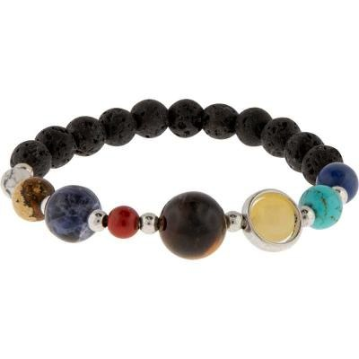 Bracelet solar system lava & gemstone