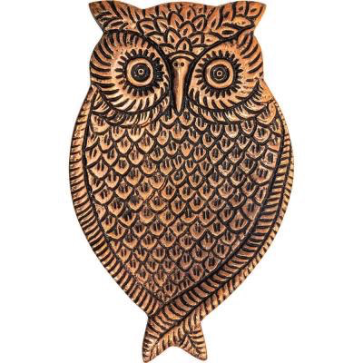 Incense holder metal copper owl