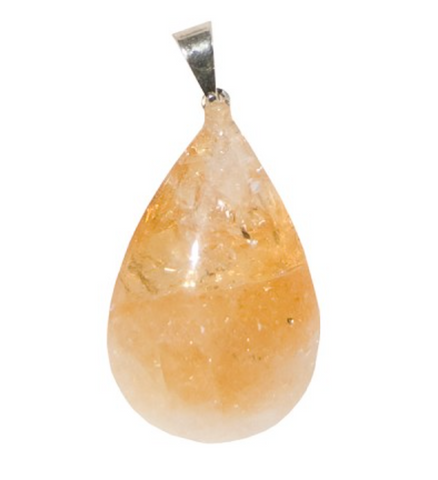 Pendant teardrop citrine