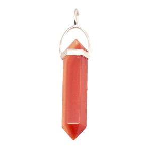 Point Pendant Carnelian metal