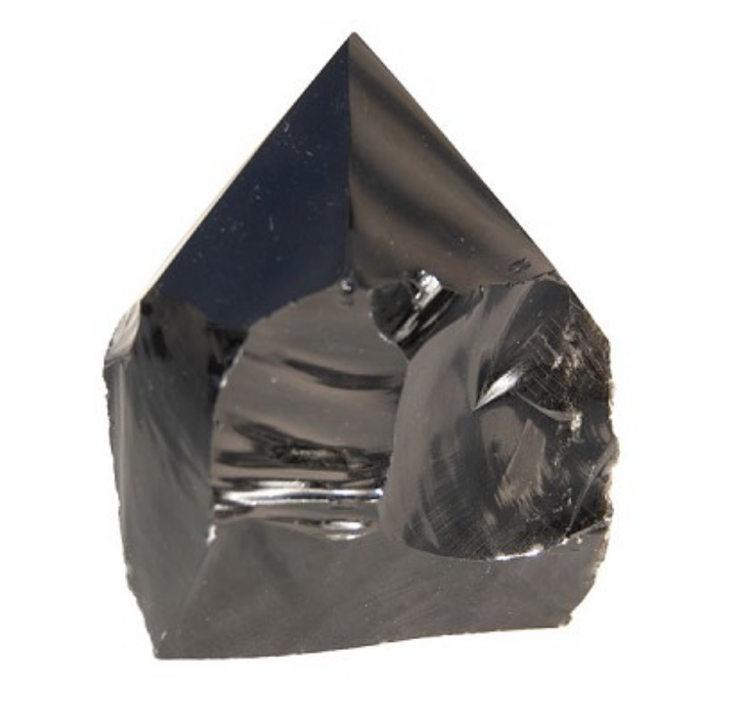 Black Obsidian Cut Base Point