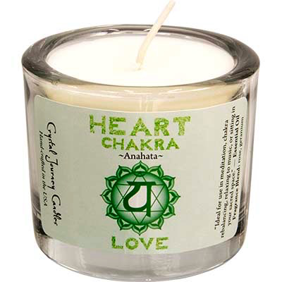 Votive chakra heart soy wax