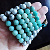 Bracelet 8mm amazonite/howilite