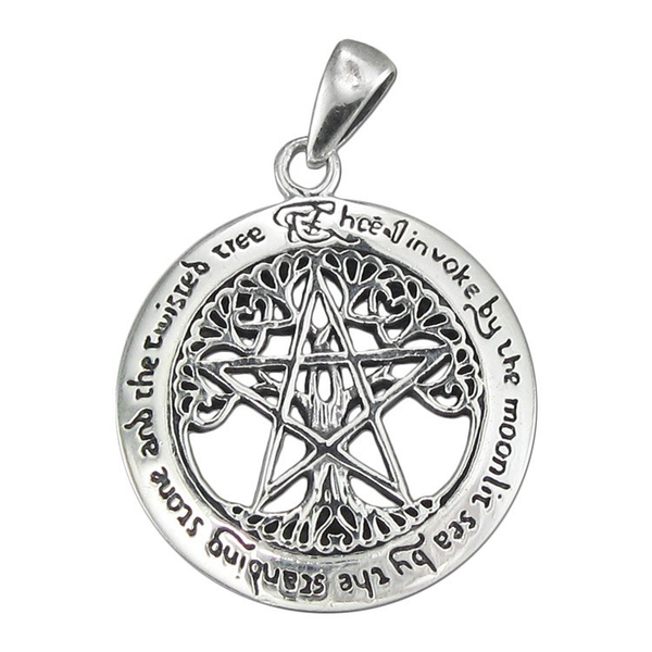 Pendant Tree Pentacle Sterling Silver