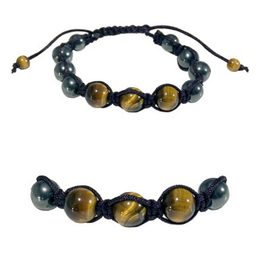 Shamballa Bracelet - Tiger Eye & Hematite