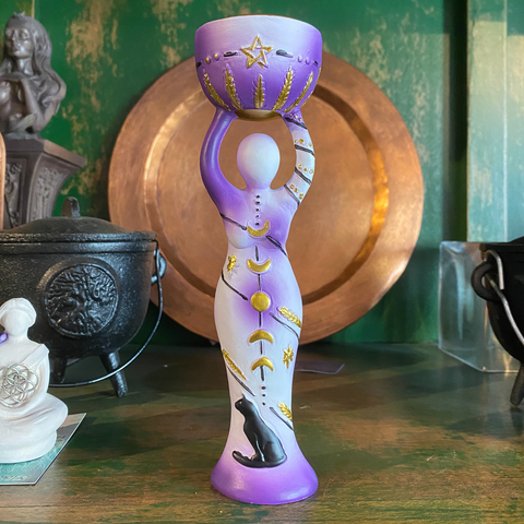 Moon Goddess Statue/T-Lite Holder