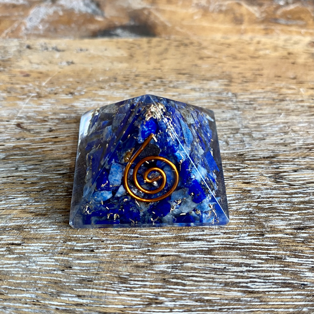 Orgone Lapis Third Eye Pyramid 20mm